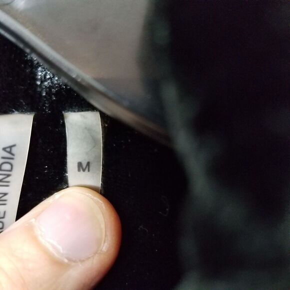 Soft Surroundings Women's Black Starlet Velvet Embellished Blazer Sz M Black - Picture 9 of 10